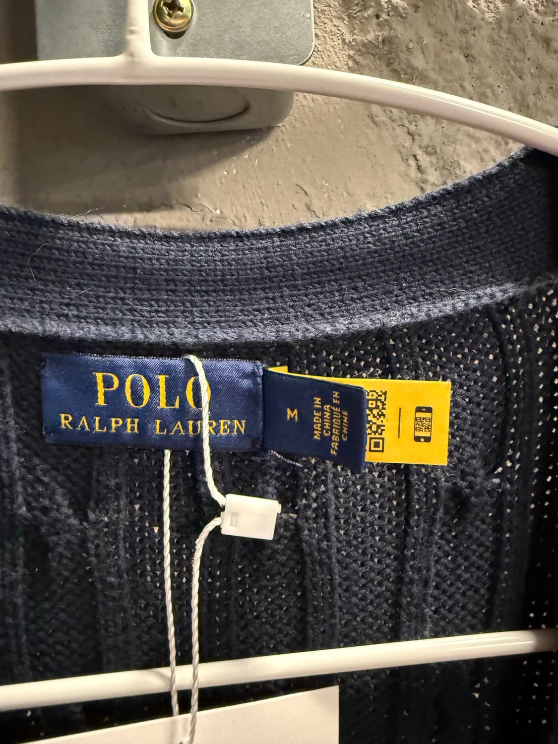 폴로 랄프로렌 네이비 케이블 니트 가디건 M 상품이미지5