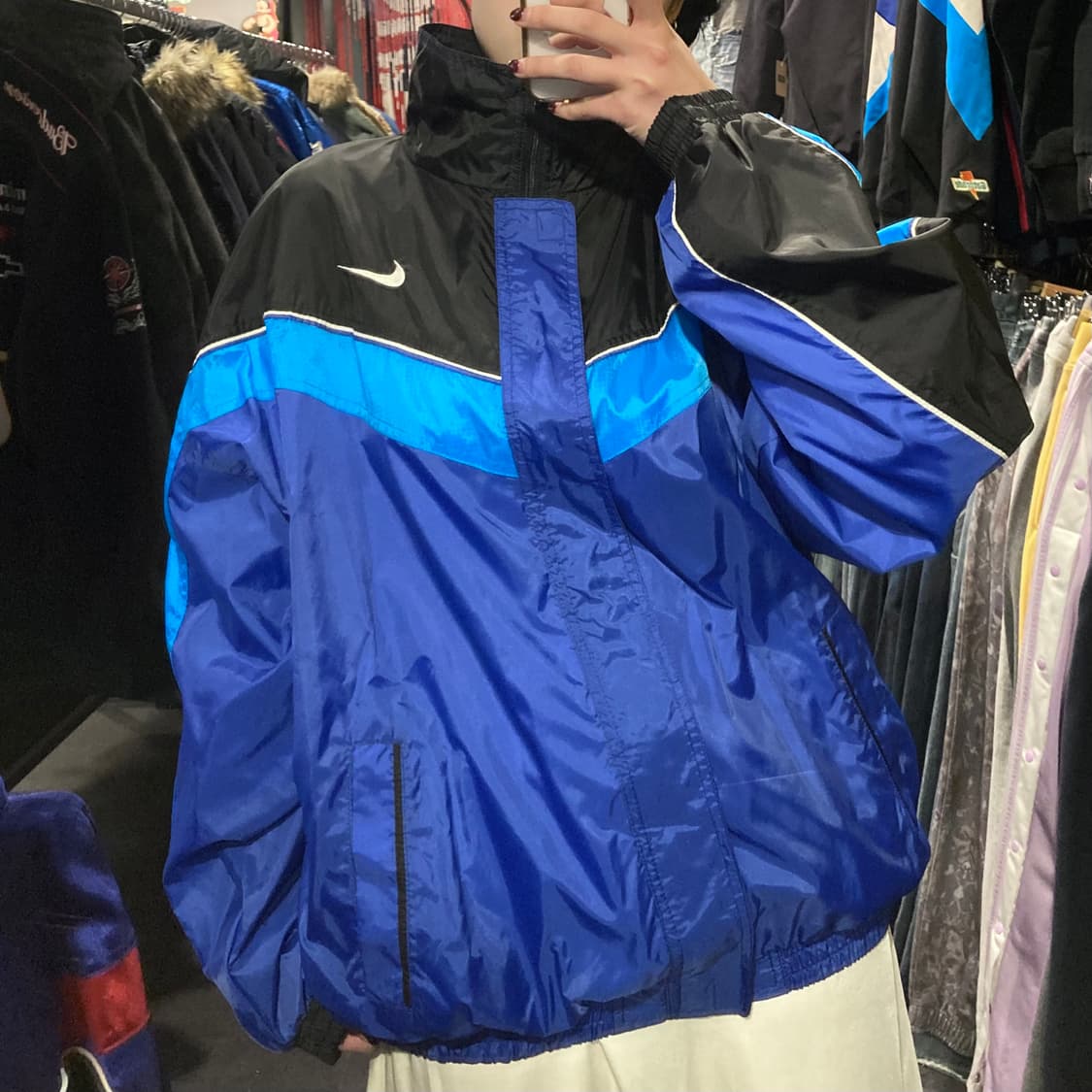 [IM] 나이키 바람막이 블랙블루 상품이미지2