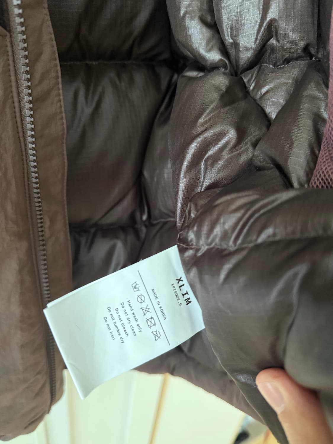 [M] 엑슬림 ep6 다운자켓 브라운 상품이미지6