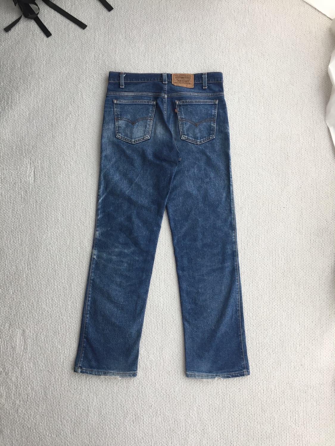 80’s 리바이스 509 레귤러 스트레이트 데님 굿에이징 상품이미지5