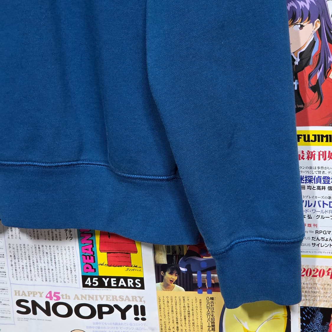 갭 딥블루 빅로고 자수 약기모 후드집업 상품이미지7