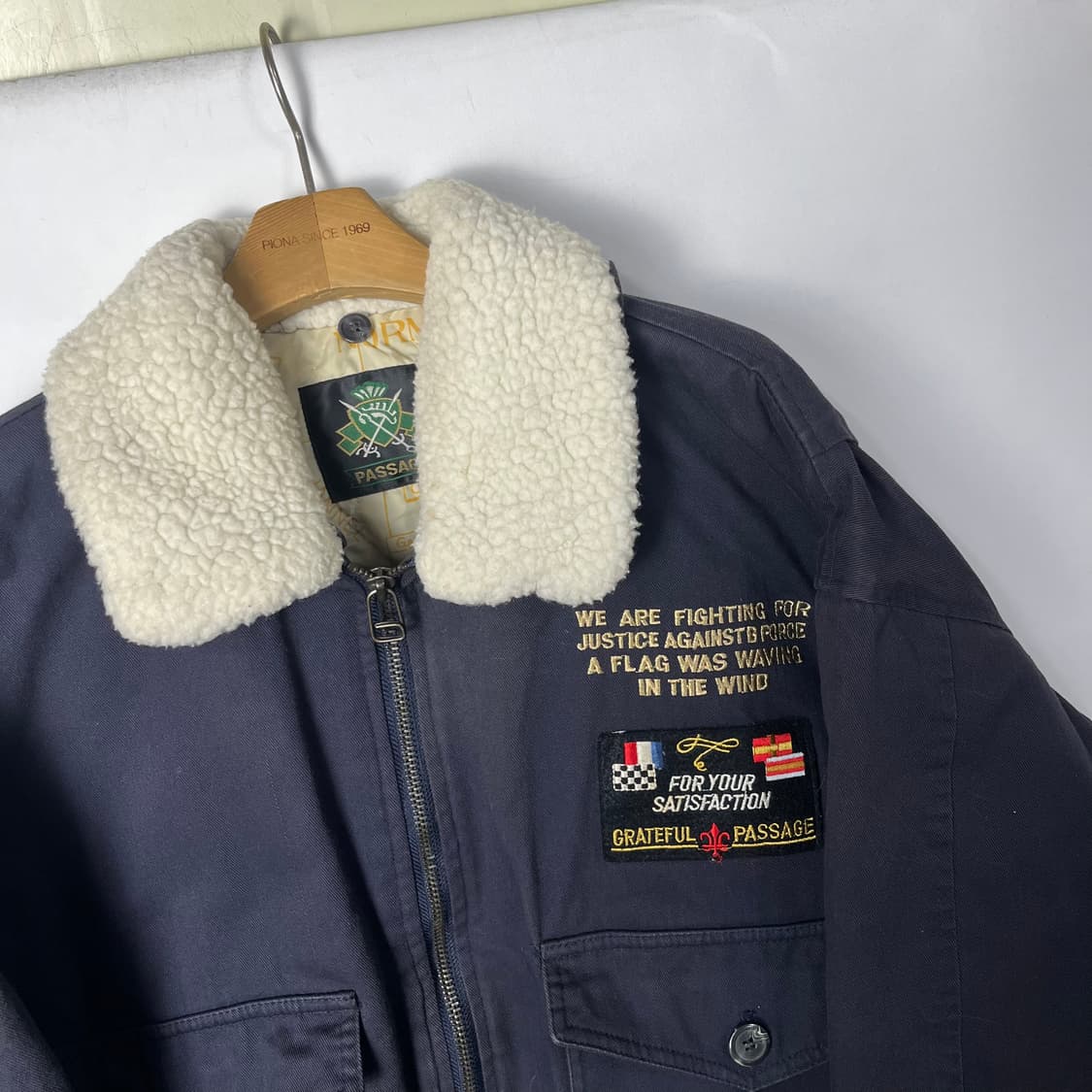 [JPN] 90's Passage 재팬 자수 쉐르파 봄버자켓 상품이미지3