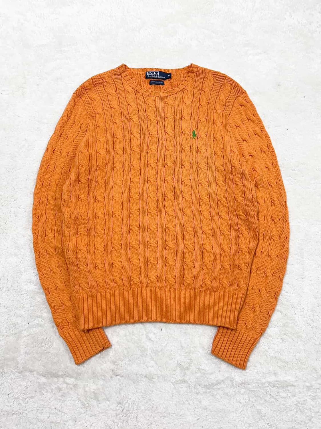 폴로 오렌지 케이블니트 상품이미지6