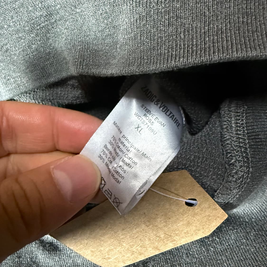 쟈딕앤볼테르 피그먼트 워싱 롱슬리브 XL 상품이미지5