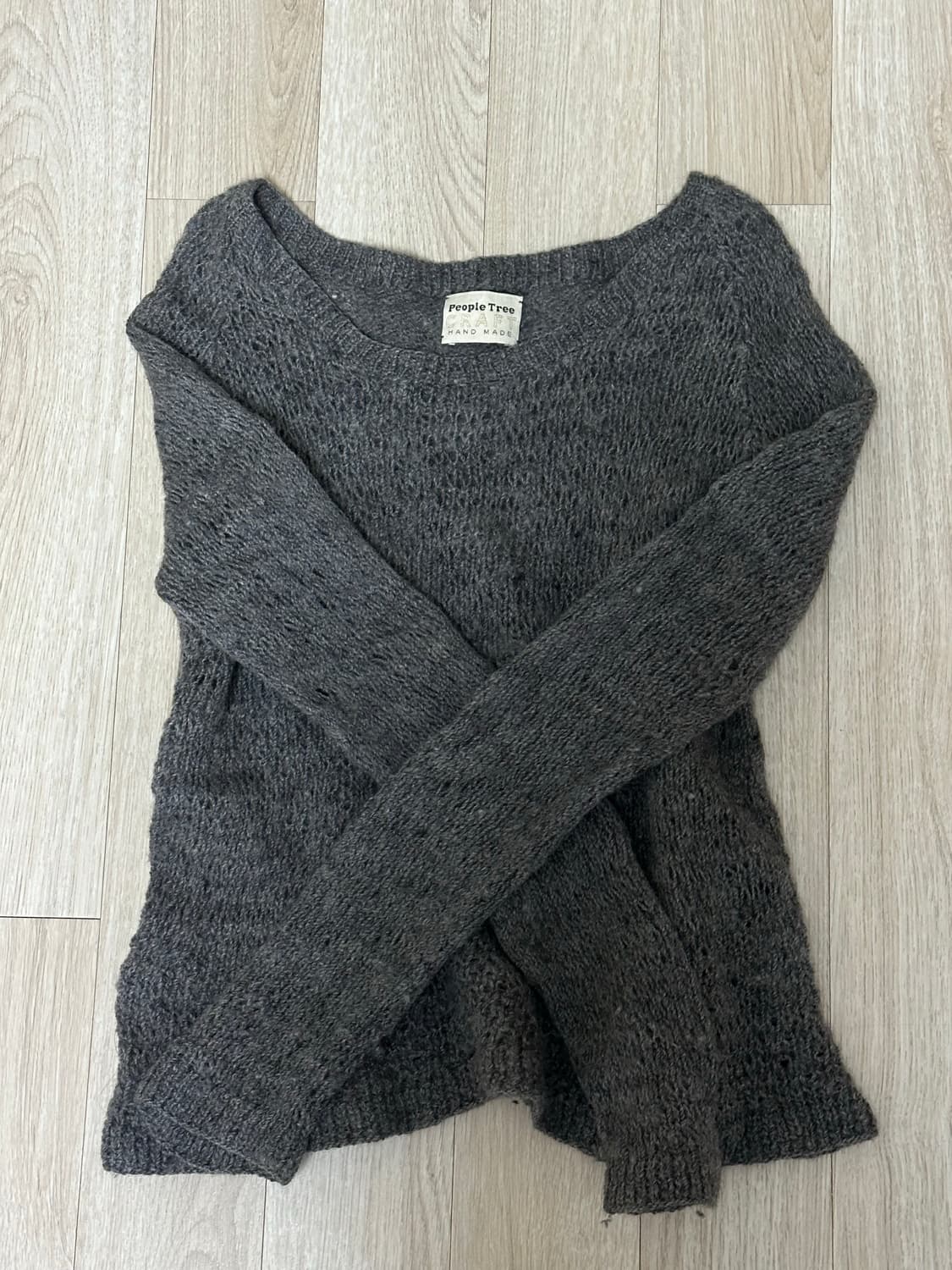 파우닝 차콜 니트 롱슬리브 상품이미지1