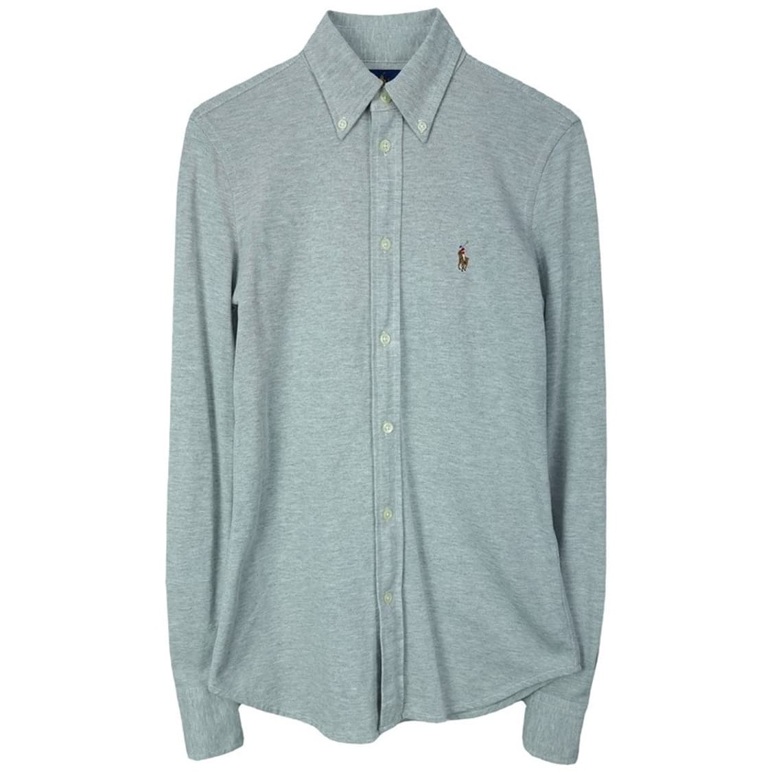 [폴로 랄프로렌] 포니 로고 자수 니트 옥스포드 셔츠 그레이 M17048 상품이미지2