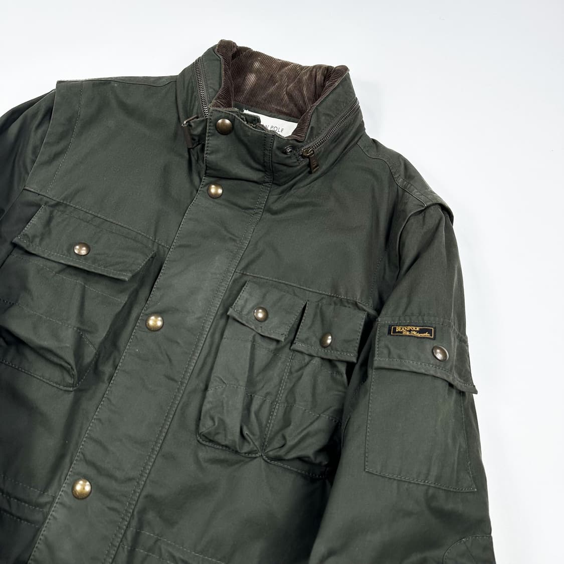 빈폴 클래식 왁스 필드자켓 카키 XL 상품이미지4