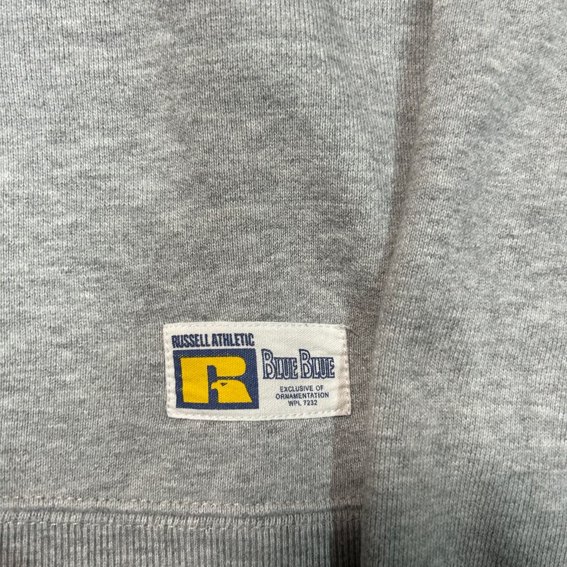 [M] 러셀X블루블루 재팬 크롭 후드티 상품이미지4