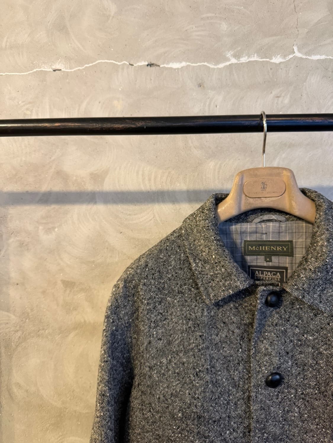 맥 헨리 알파카 도네갈 트위드 카코트 100 상품이미지3