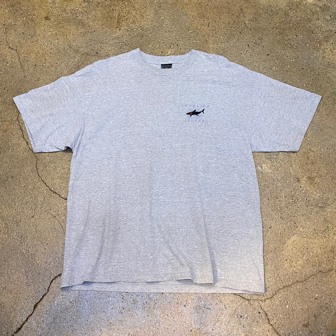 미국 빈티지 카타리나아일랜드 상어 프린팅 포인트 티셔츠 상품이미지1