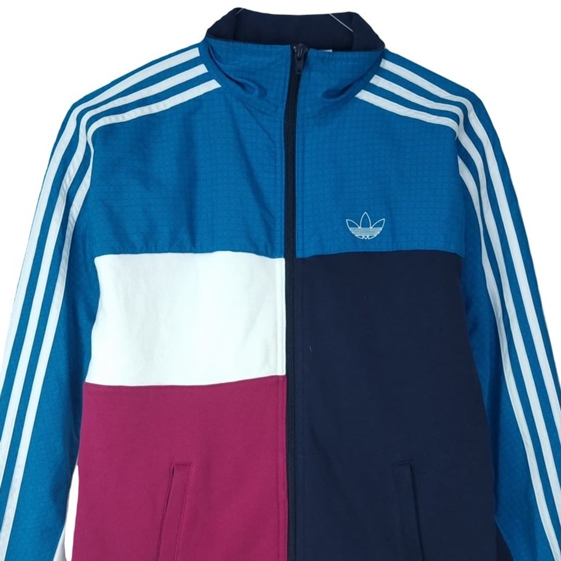 [아디다스] 불꽃 로고 패치 멀티 컬러 삼선 바람막이 자켓 M18346 상품이미지4