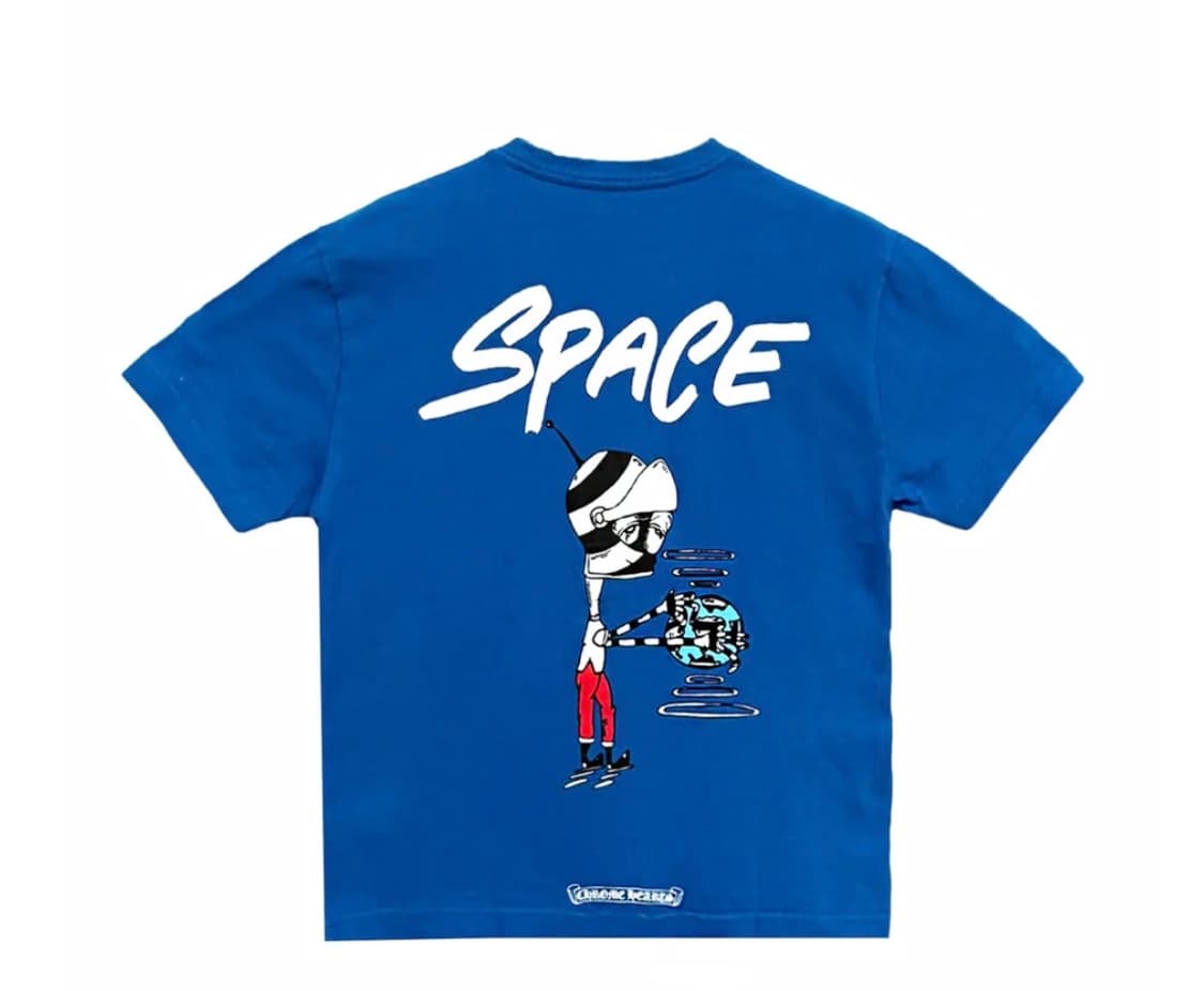 크롬하츠 매티보이 블루 space 티셔츠 상품이미지2