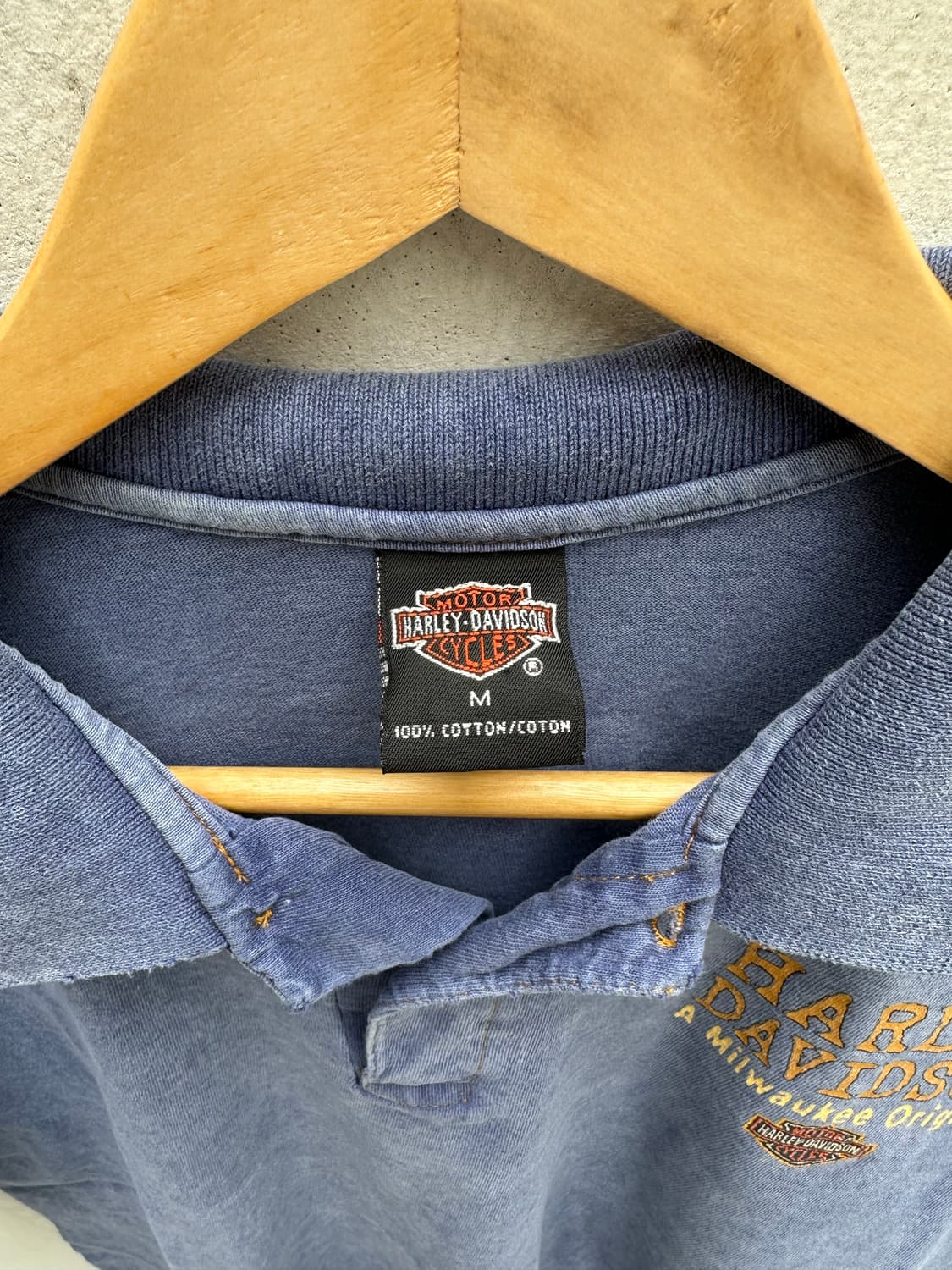 [할리데이비슨] •90s Vintage Polo Shirt 상품이미지4