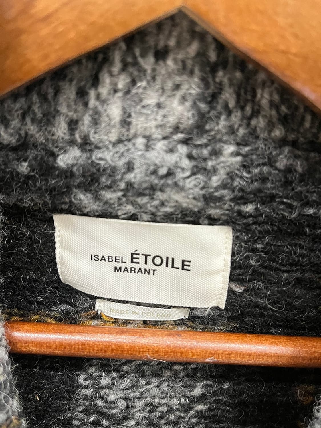 여) 이자벨마랑 가브리엘 체크코트  상품이미지4