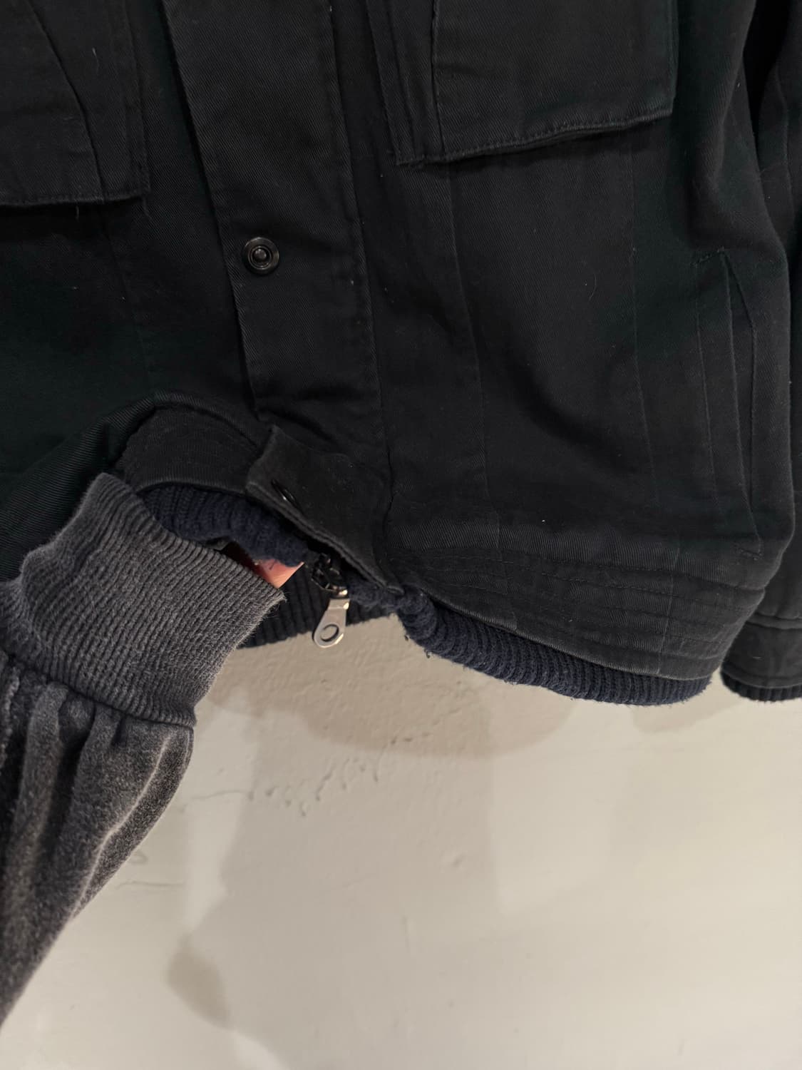 high-neck snap button 2-way zipper jk 상품이미지7