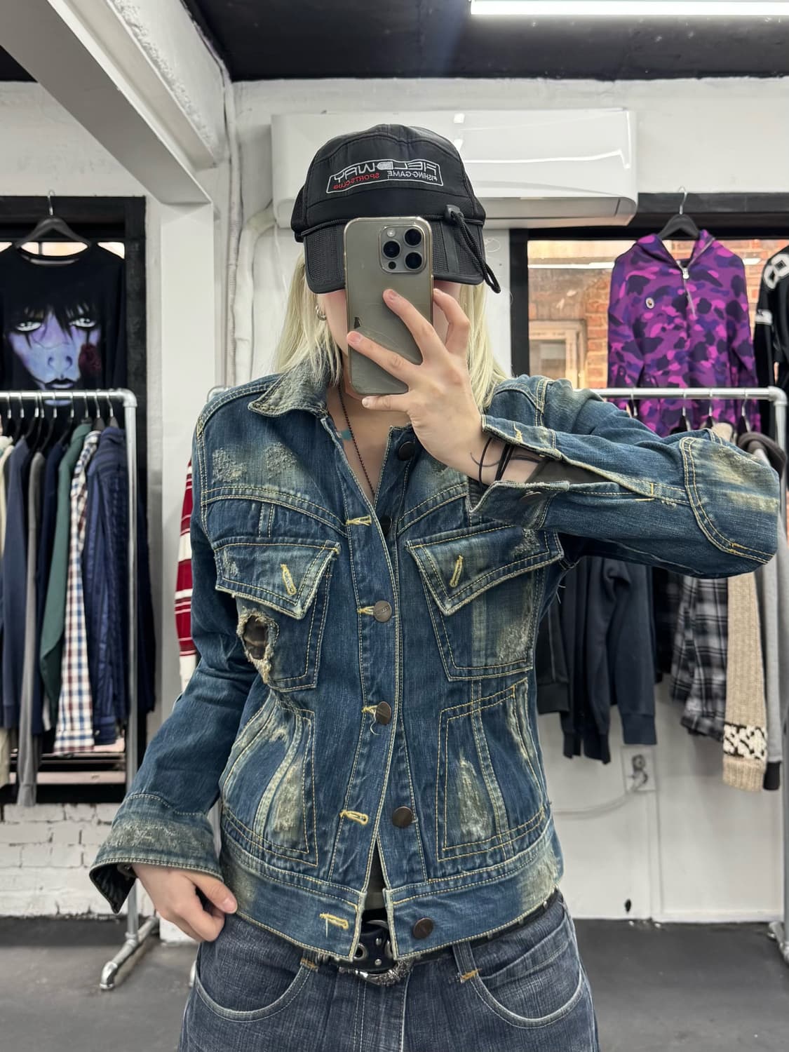 VTG 그런지 데님자켓 상품이미지2