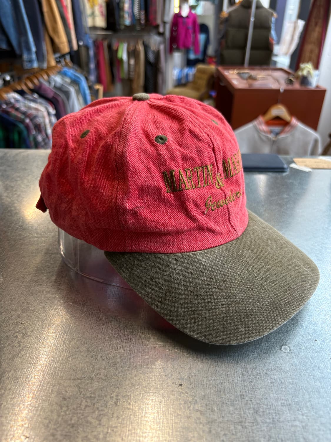 아메리칸 빈티지 배색 투톤 캡 상품이미지2