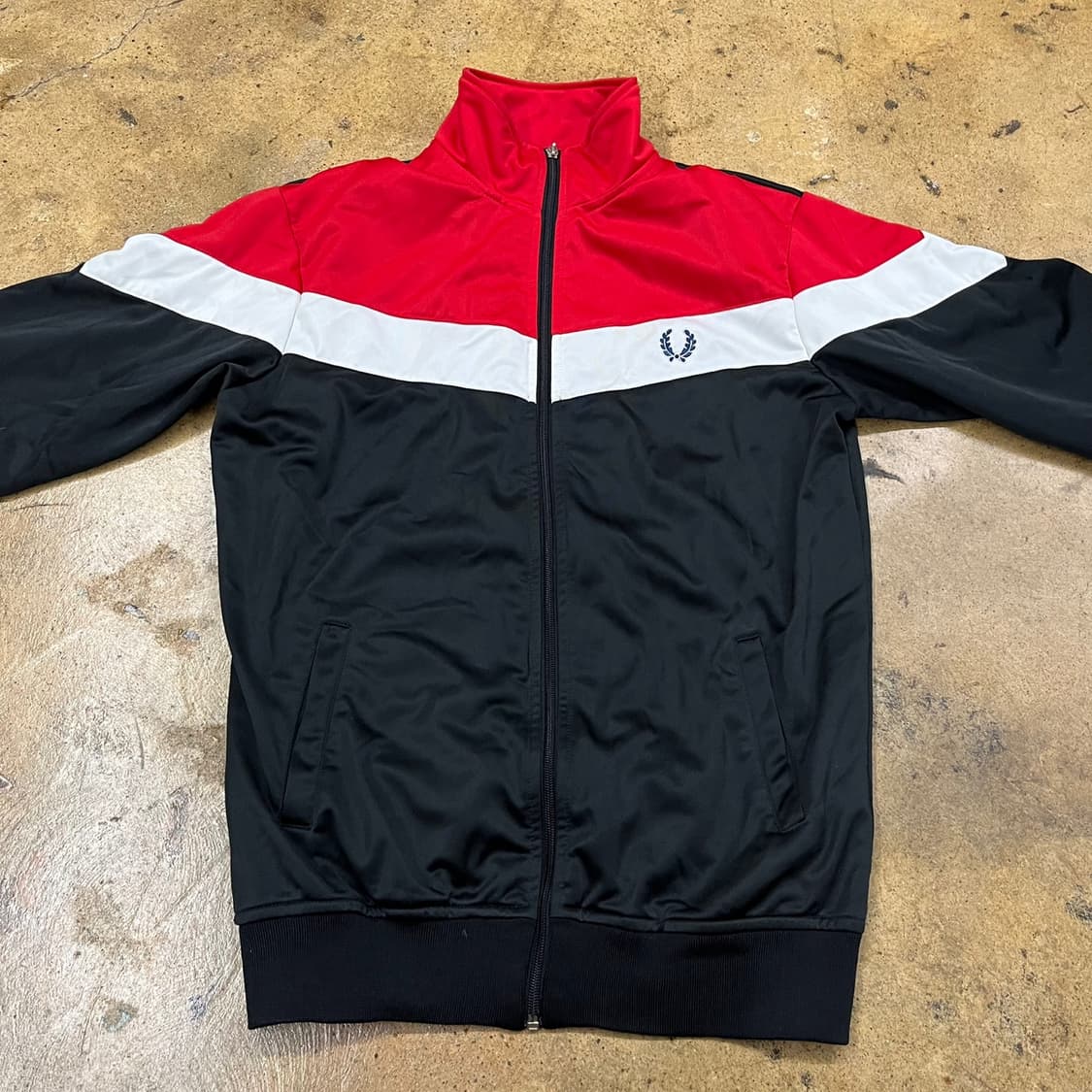 [정품/M] 프레드페리 컬러 블록 트랙 자켓 b15 상품이미지3