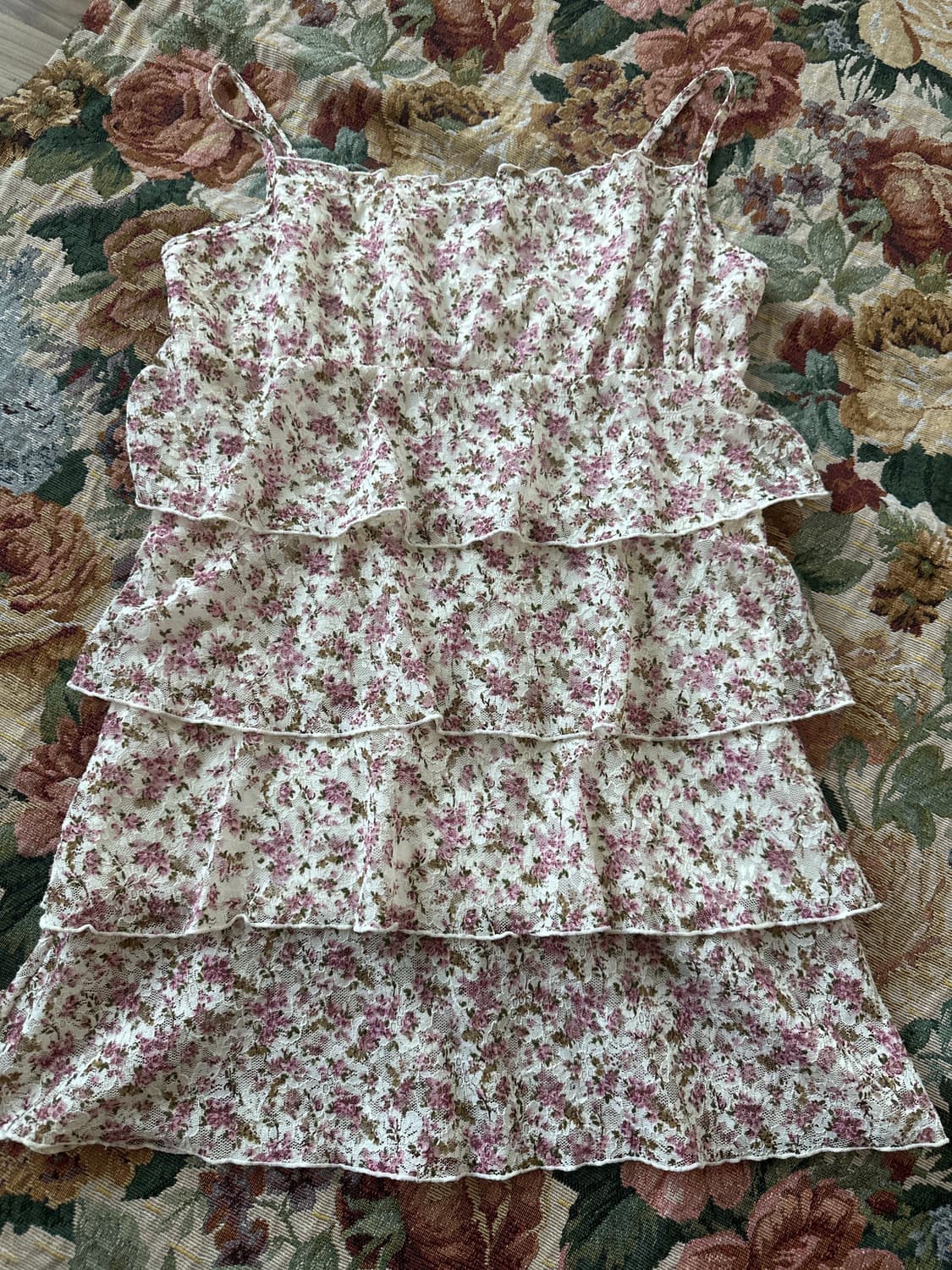 빈티지 캉캉 나시 미니원피스 상품이미지1