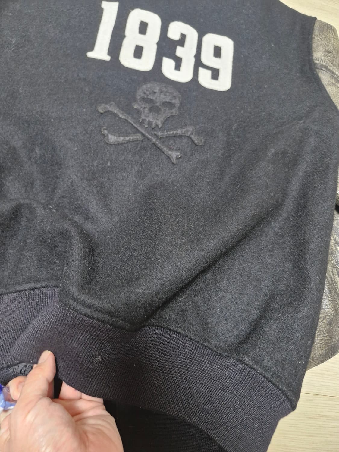 [100~105] 폴로 럭비 랄프로렌 레더 바시티 자켓 상품이미지7