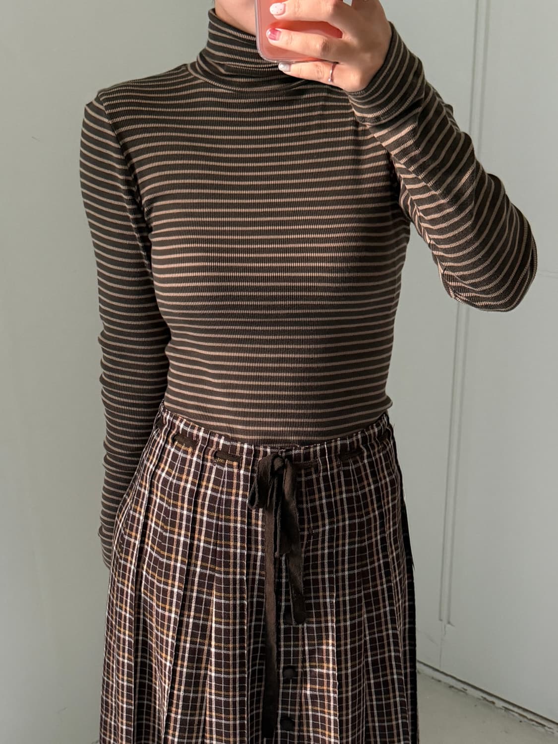 일본빈티지 스트라이프 롤넥 롱슬리브 상품이미지2