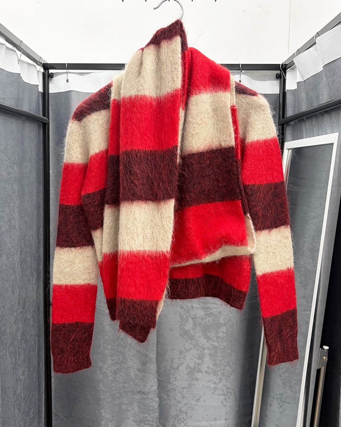 로베르토 콜리나 모헤어 니트/머플러 세트 상품이미지4