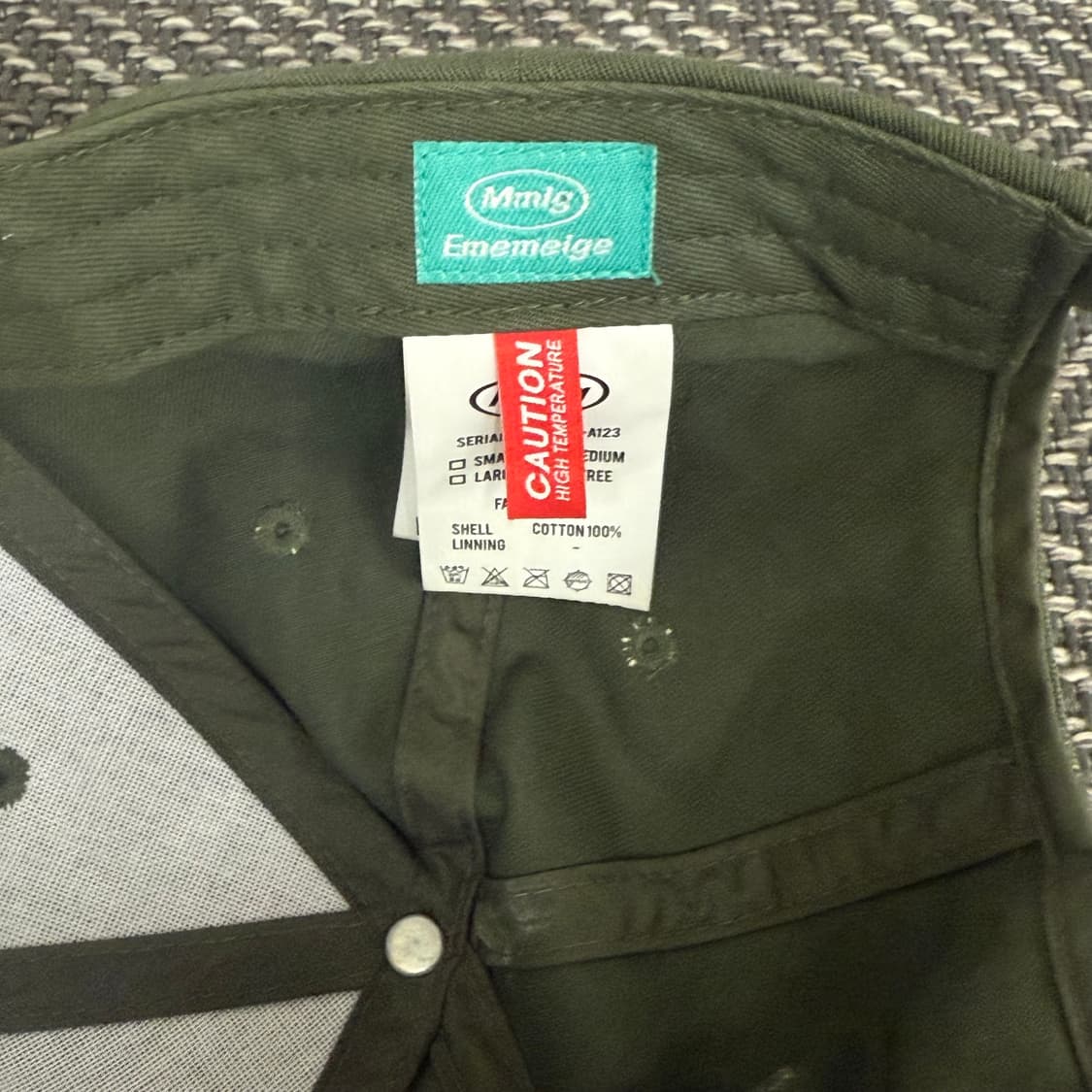 엠엠엘지(MMLG) 1987 볼캡 카키색 (OS) 상품이미지3