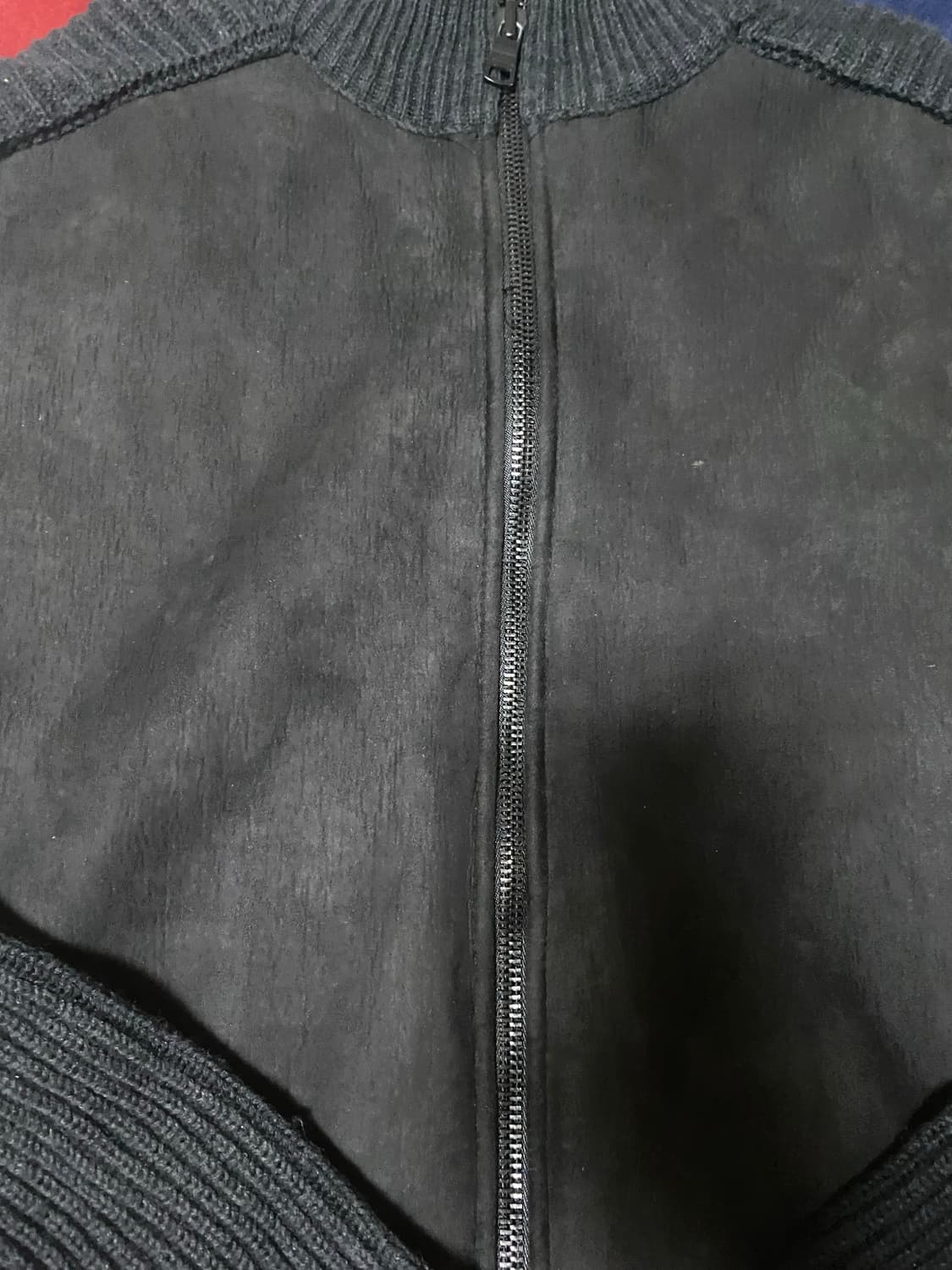 알마니 스웨이드 니트집업 상품이미지2