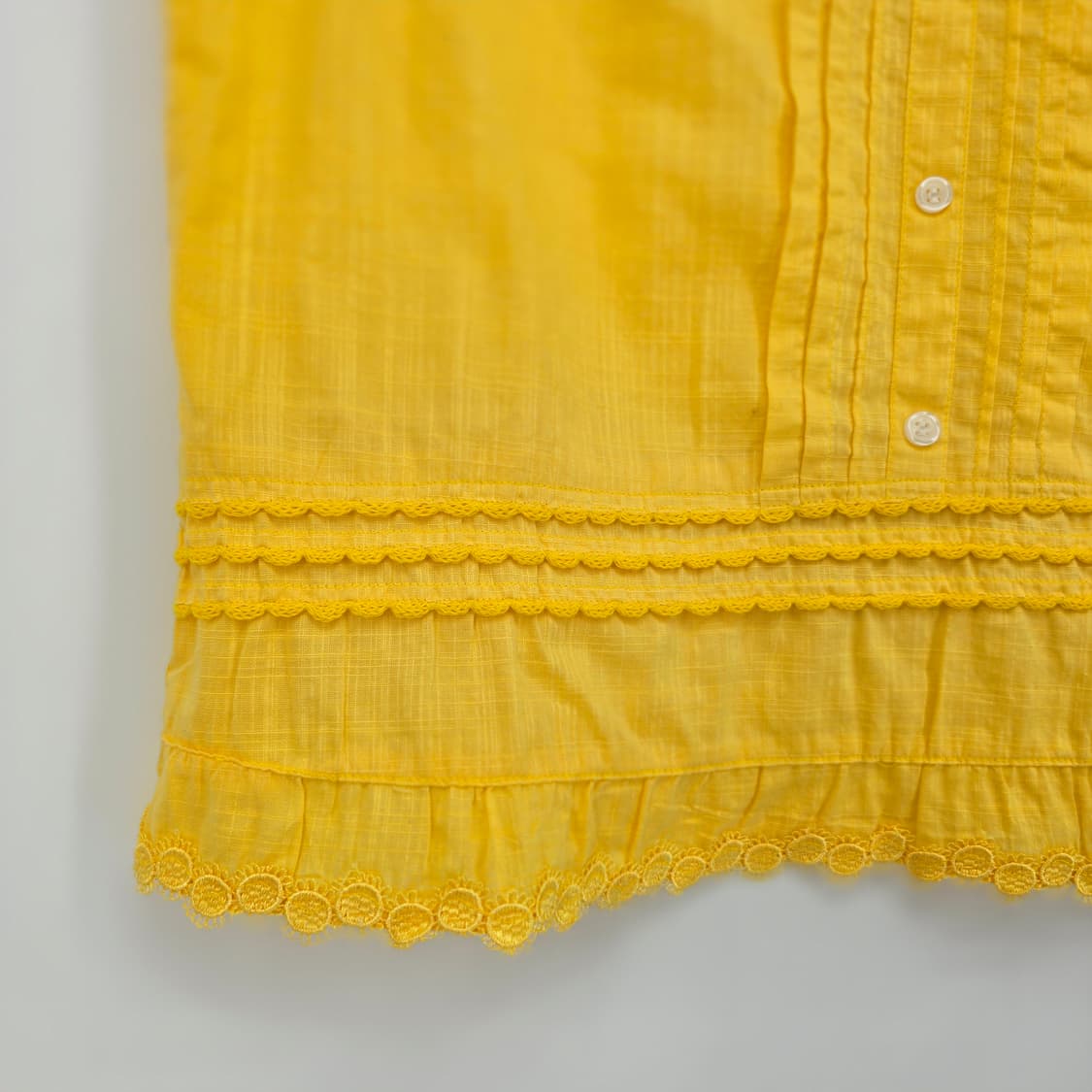 일본 빈티지 B.L.U.E. 옐로우 민소매 블라우스  상품이미지2