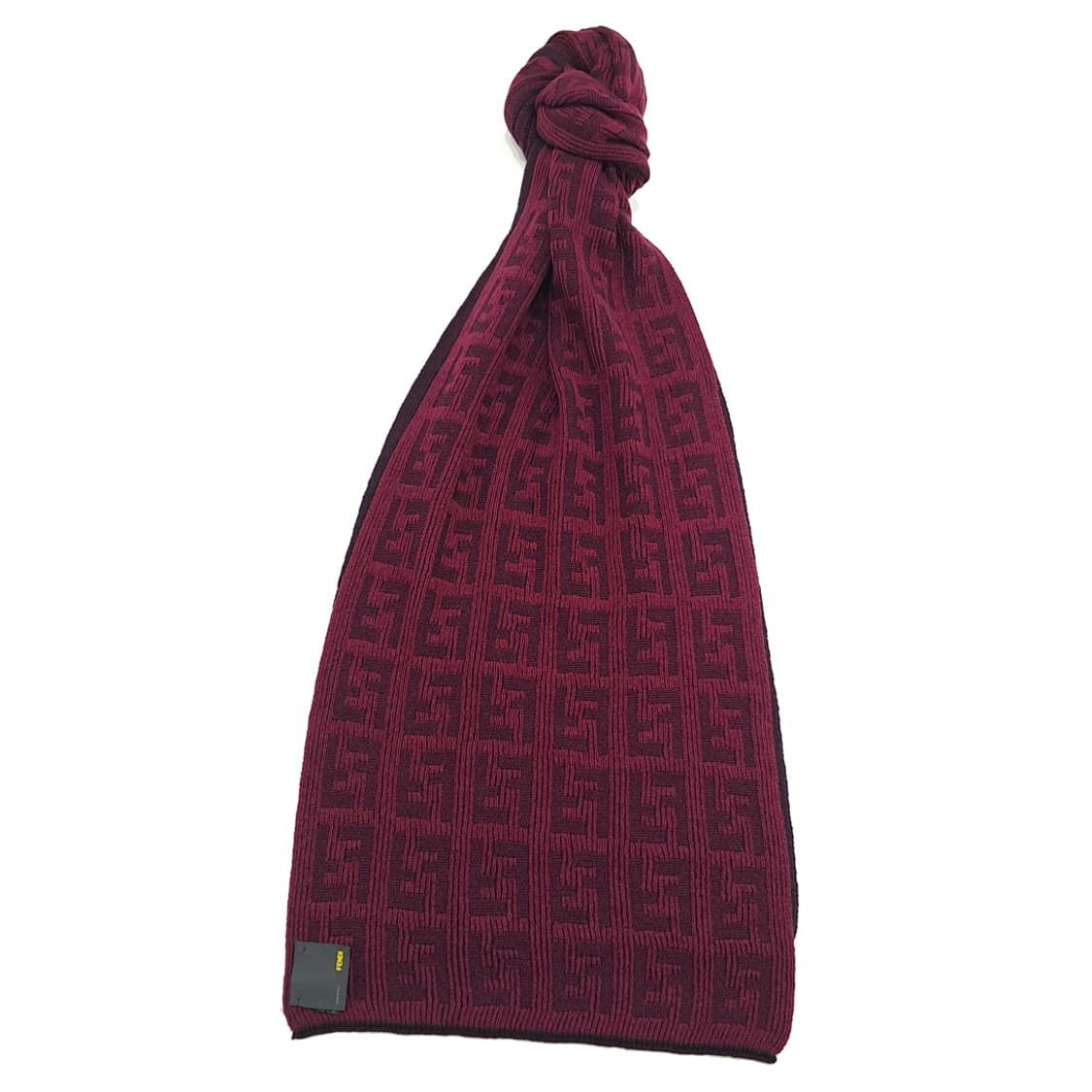 MX169 펜디 FF 모노그램 버건디 울 목도리 머플러 상품이미지1