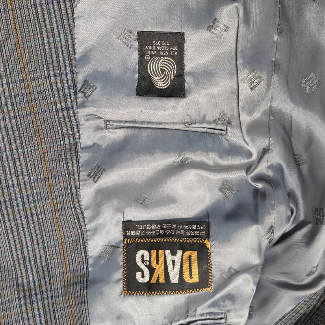 Daks 닥스 올드 빈티지 체크 싱글 블레이저 자켓  상품이미지6