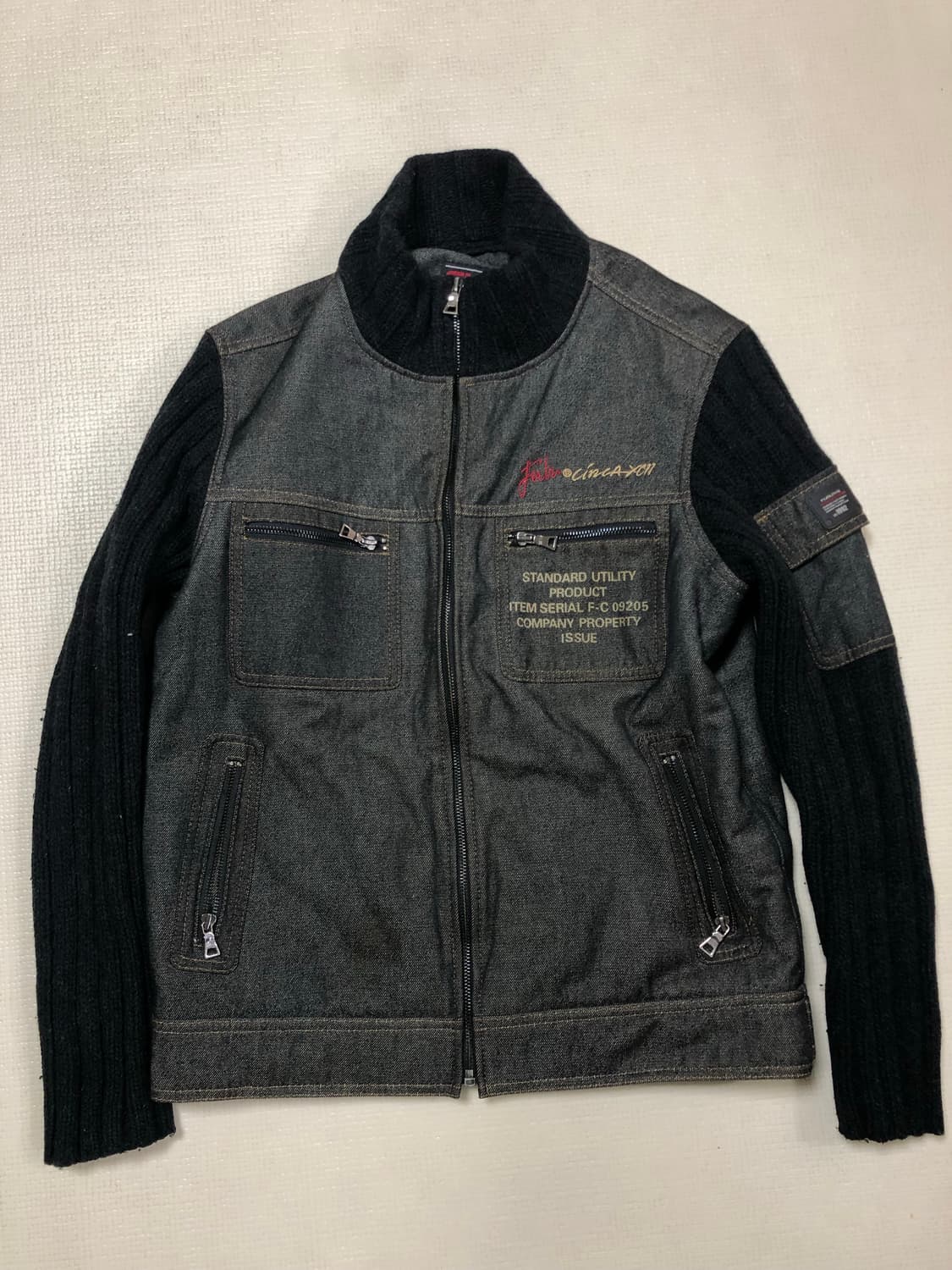 빈티지 푸부 블랙 니트 자켓 상품이미지8