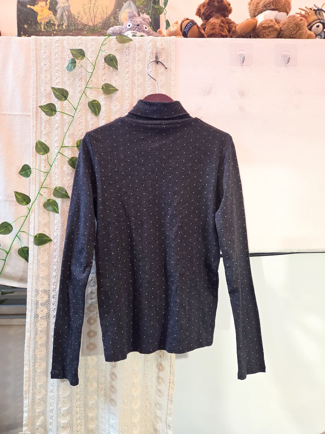 도트 목폴라 슬리브 상품이미지4