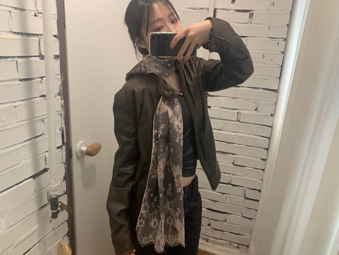 Dusty Rose lace scarf 상품이미지5