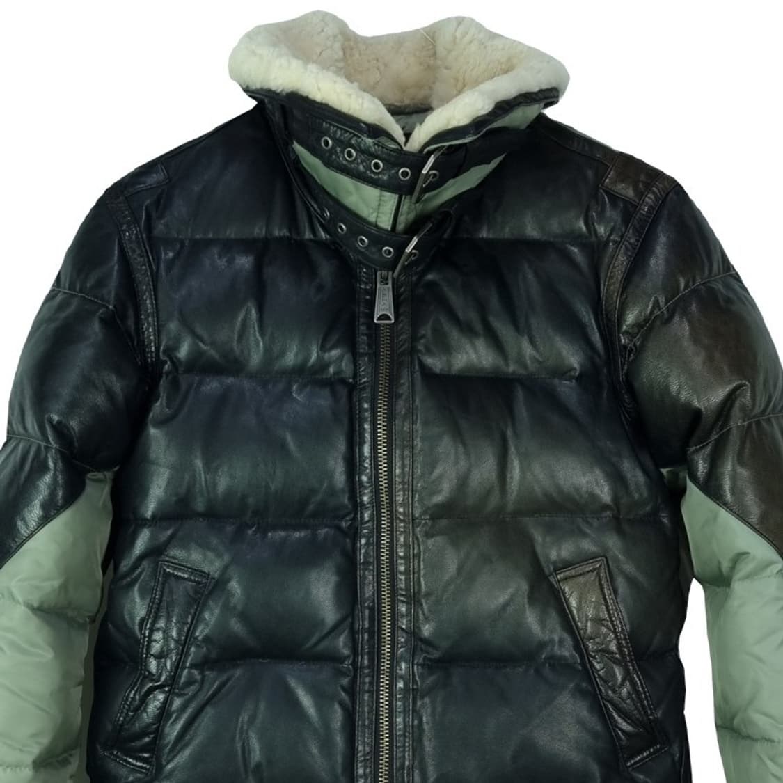 [스투시 X 알파인더스트리] 고트스킨 덕다운 레더 무톤 패딩 P01369 상품이미지4