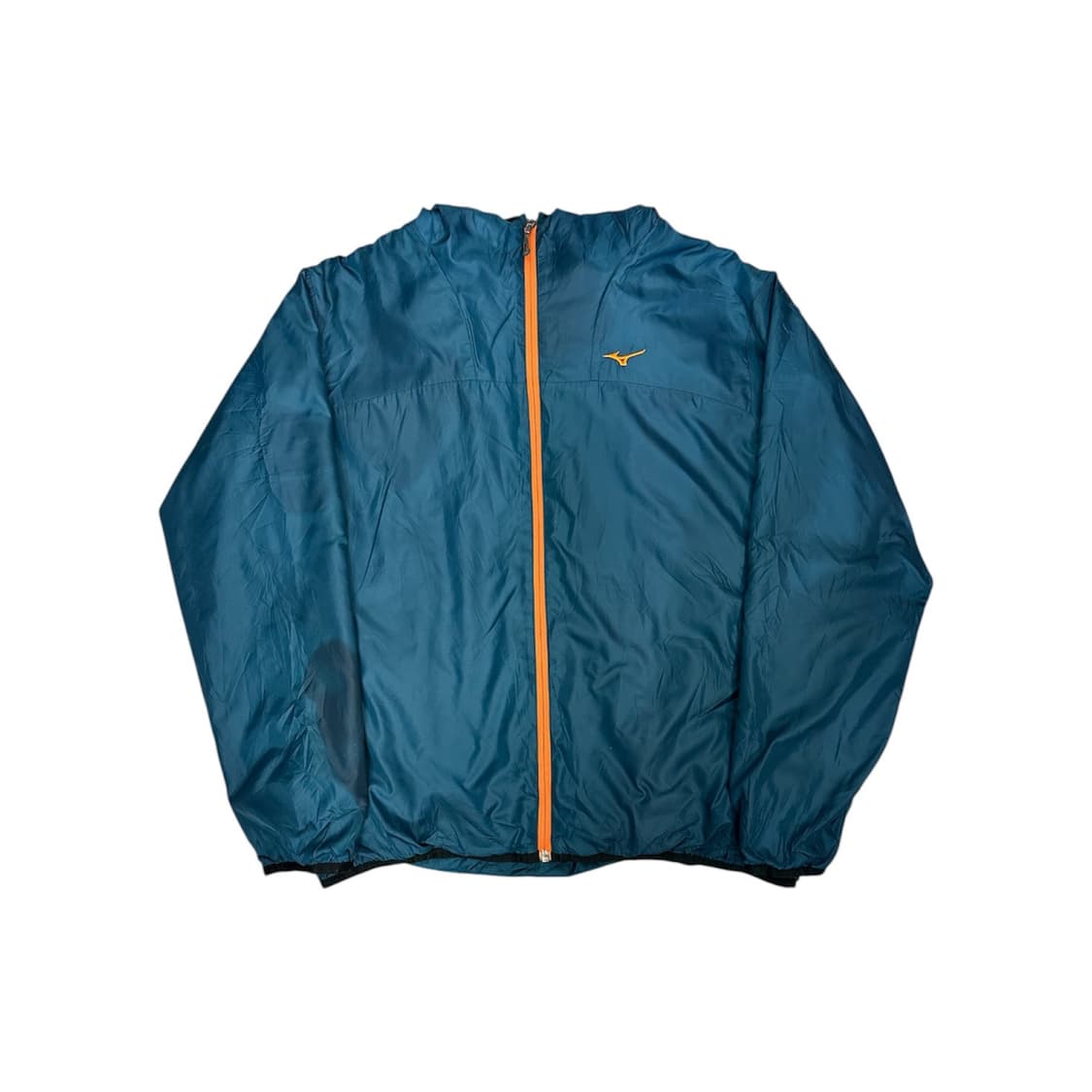 미즈노 블루 내부 털 기모 고프코어 후드 점퍼 바람막이 자켓 L 상품이미지5