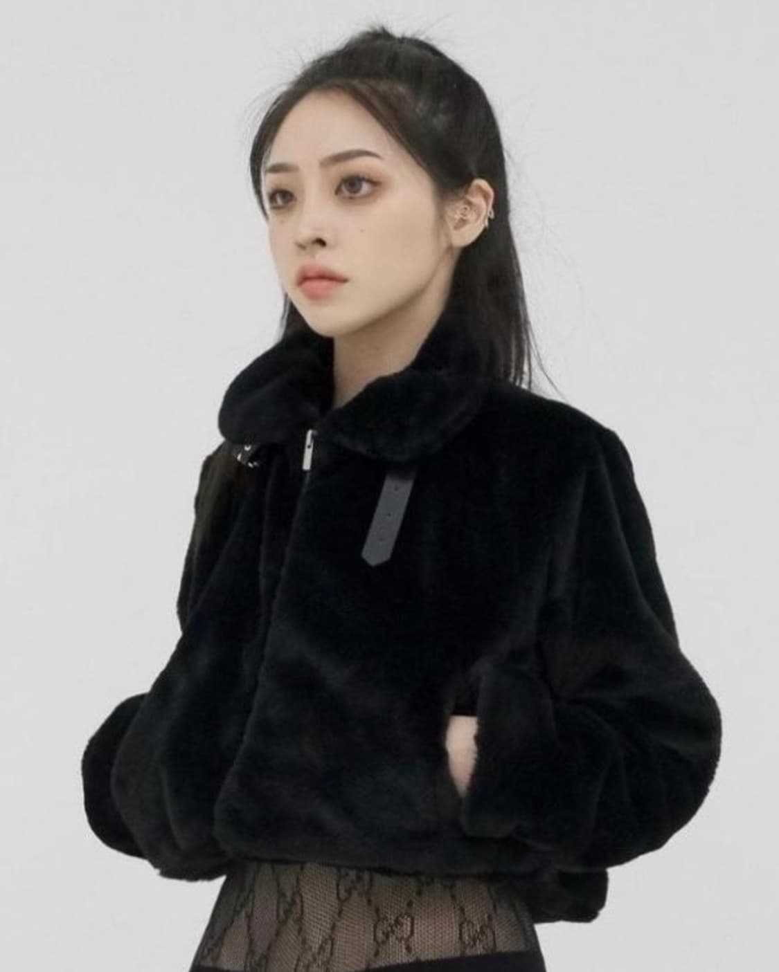 오도어 퍼자켓 블랙 상품이미지1