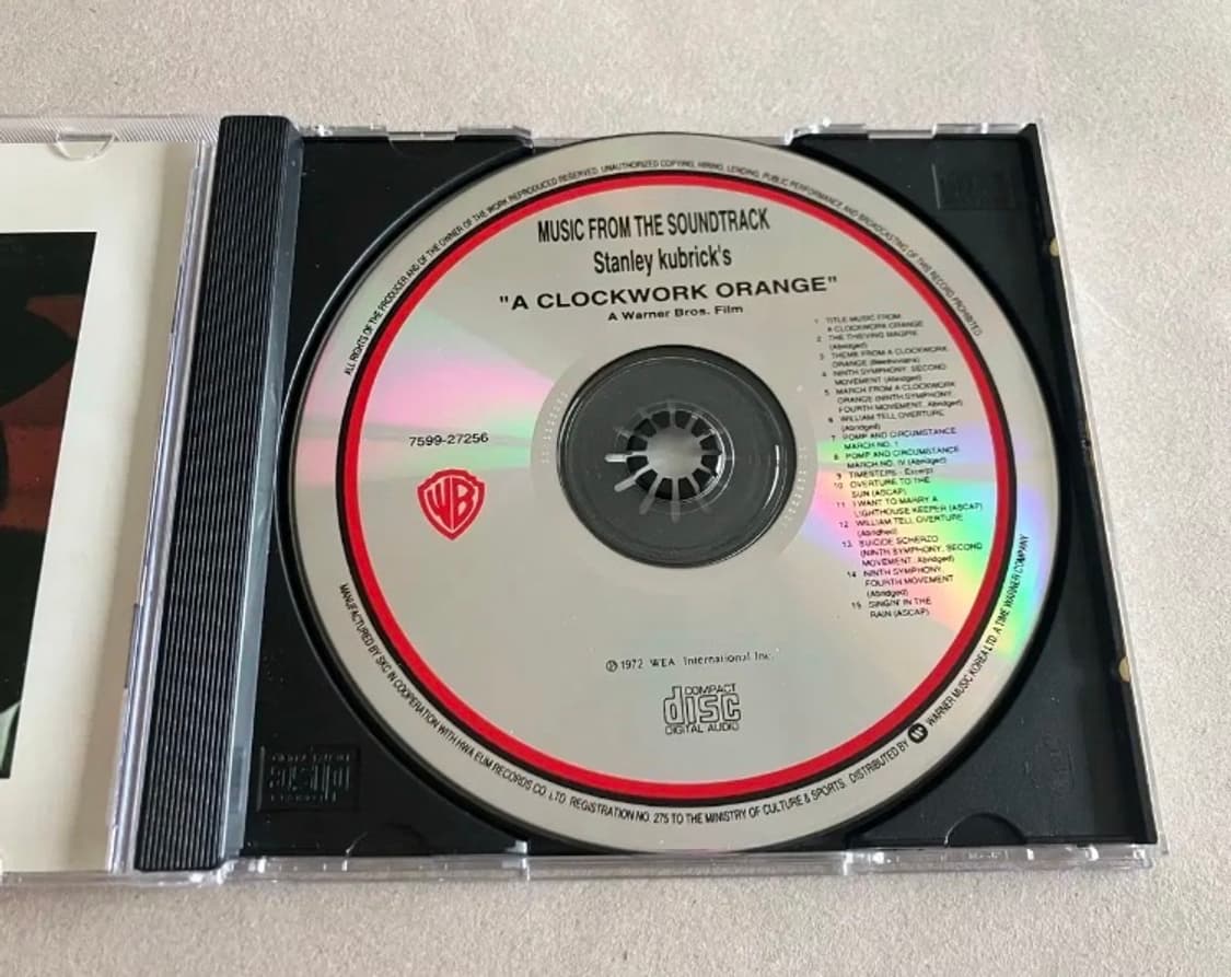 앤서니버지스 소설 스탠리큐브릭 영화 시계태엽 오렌지 OST CD 시디 상품이미지3