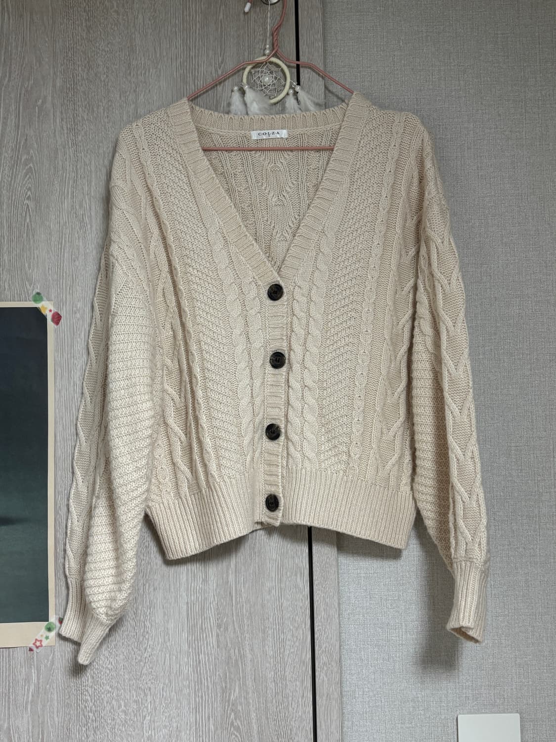 카메 빈티지 COLZA 베이지 아방 가디건 상품이미지2