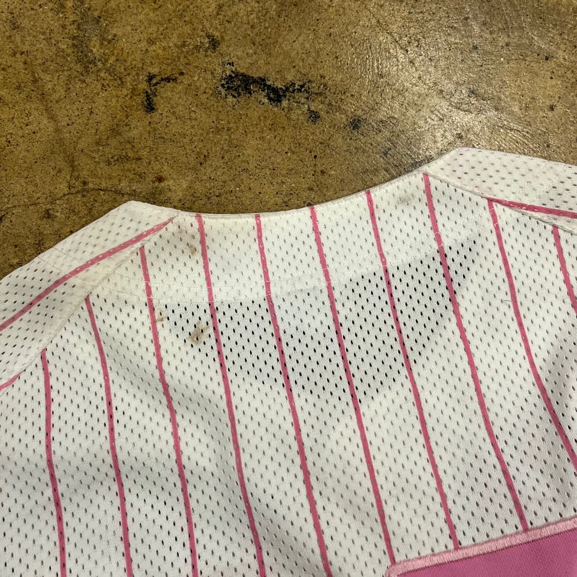 [90] 롯데 자이언츠 핑크 스트라이프 유니폼 37번 마킹 b18 상품이미지4