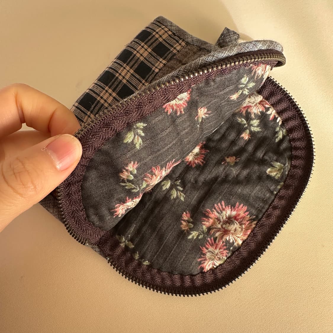 나염 원단 큼직 파우치 / 핸드메이드 상품이미지6