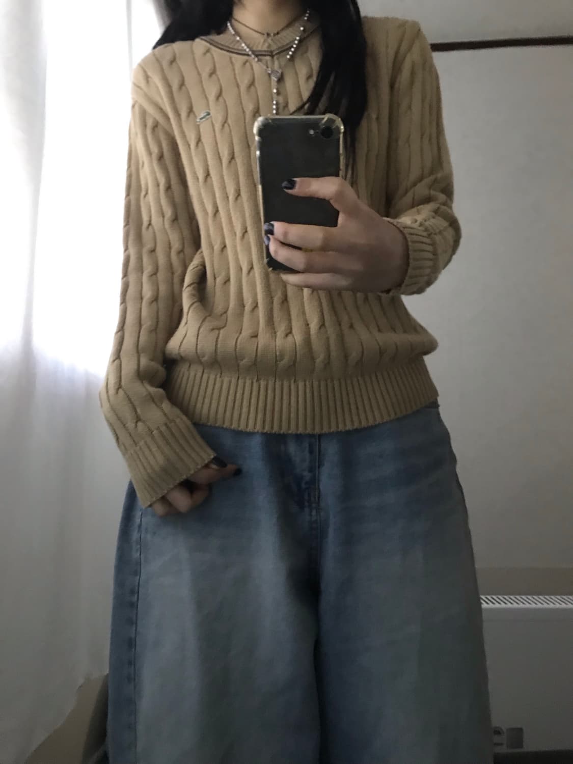 라코스테 베이지 케이블 니트 상품이미지7