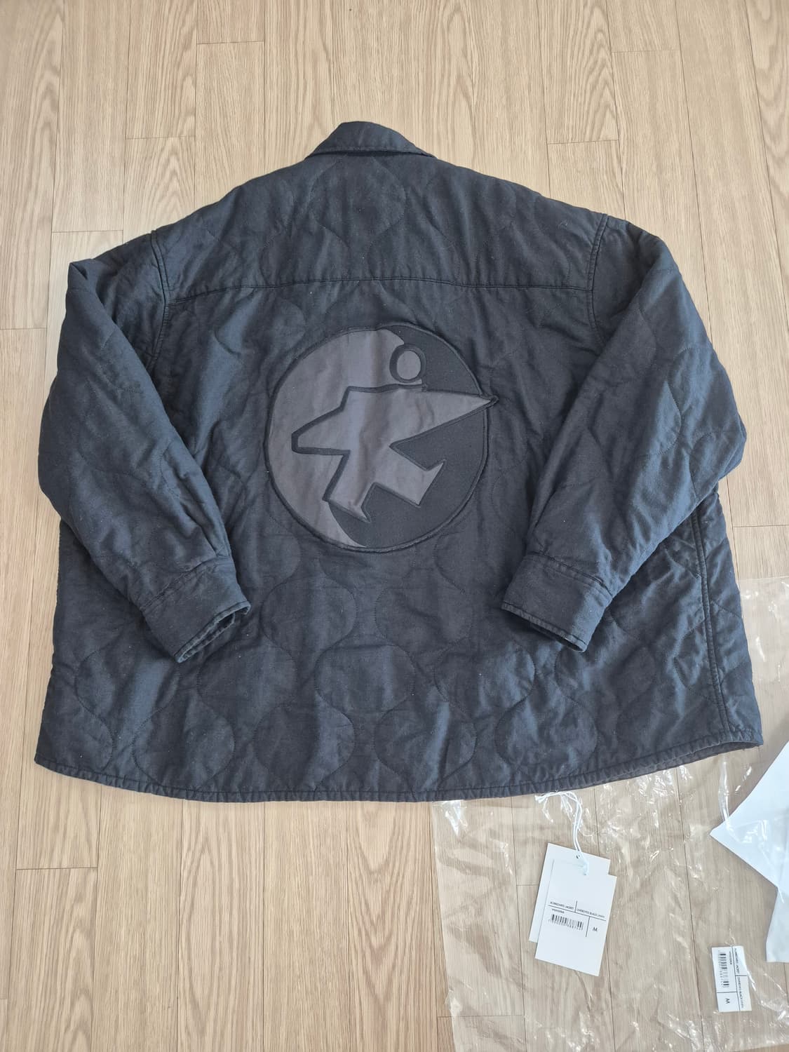 [M]스투시 x 아워레가시 워크샵 보로우드 자켓 오버다이드 블랙 리넨 상품이미지1