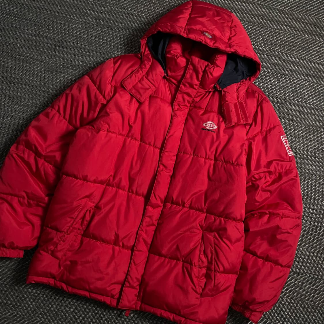 디키즈 USA 오리지날 퀼팅 경량 패딩 레드y 4714 상품이미지1