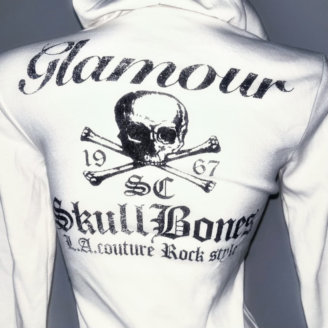 Skull & Bones  00‘s 갸루 와투케 페어리 그런지 스컬 후드 상품이미지2