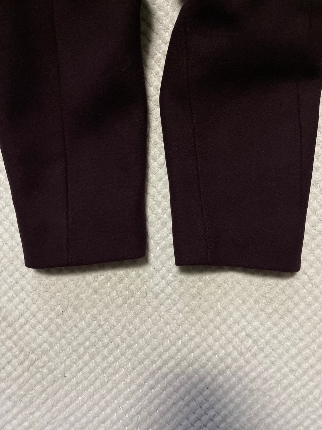 SYSTEM HOMME 시스템옴므 캐시미어 블렌드 양모 싱글 코트 버건디 상품이미지7