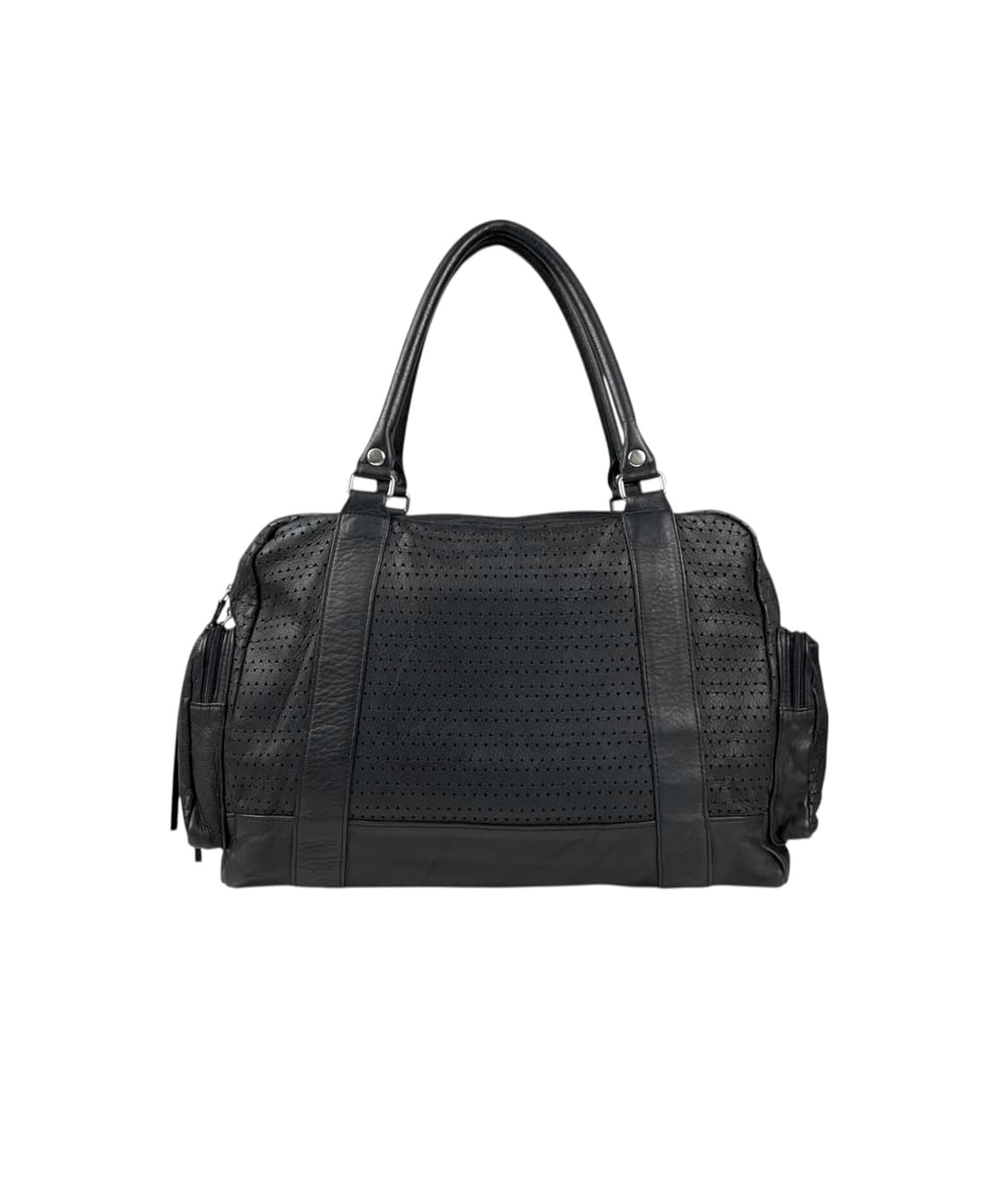 punched leather Boston bag 상품이미지2