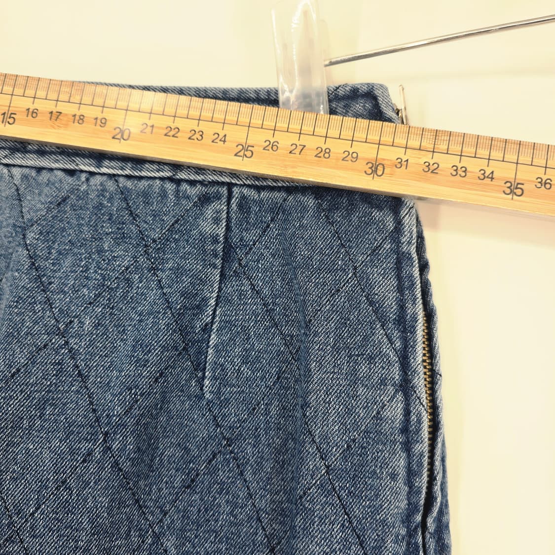 잇미샤 퀼팅 데님 스터드 스커트 44 상품이미지6