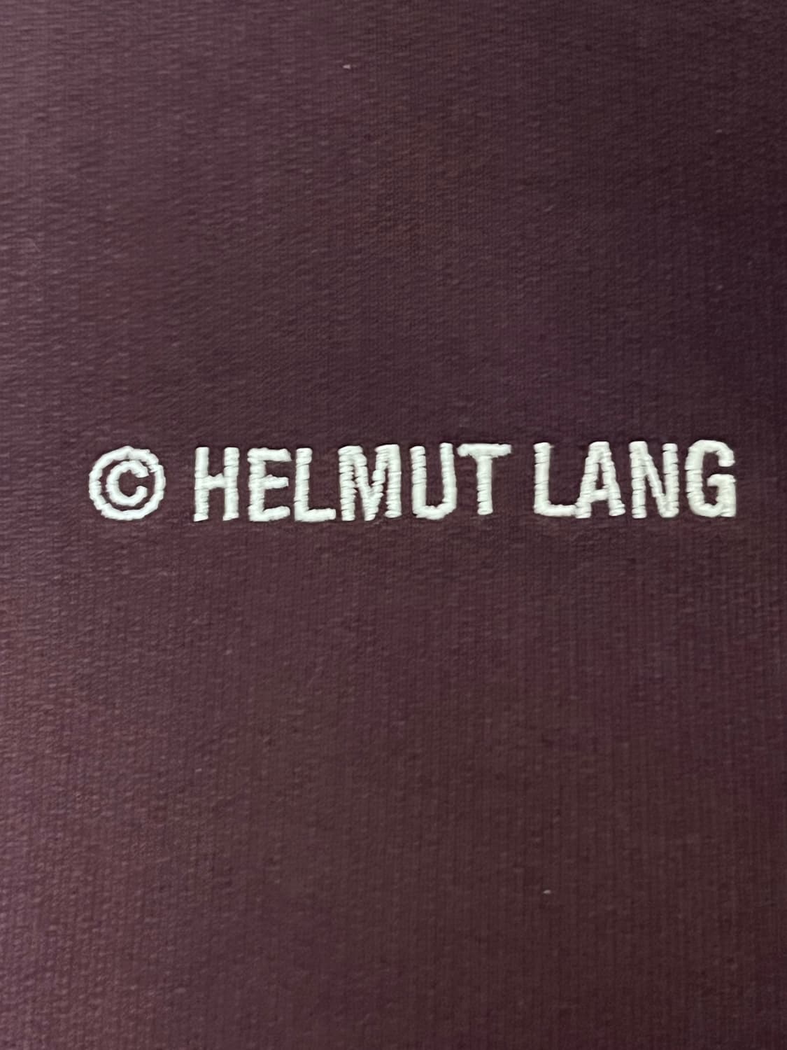 헬무트랭 자수 로고 버건디 맨투맨  상품이미지3