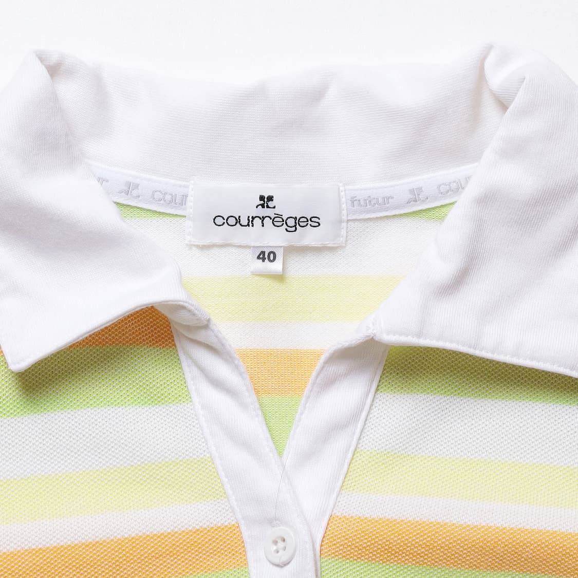 courreges 스트라이프 PK 하프 티셔츠   상품이미지8